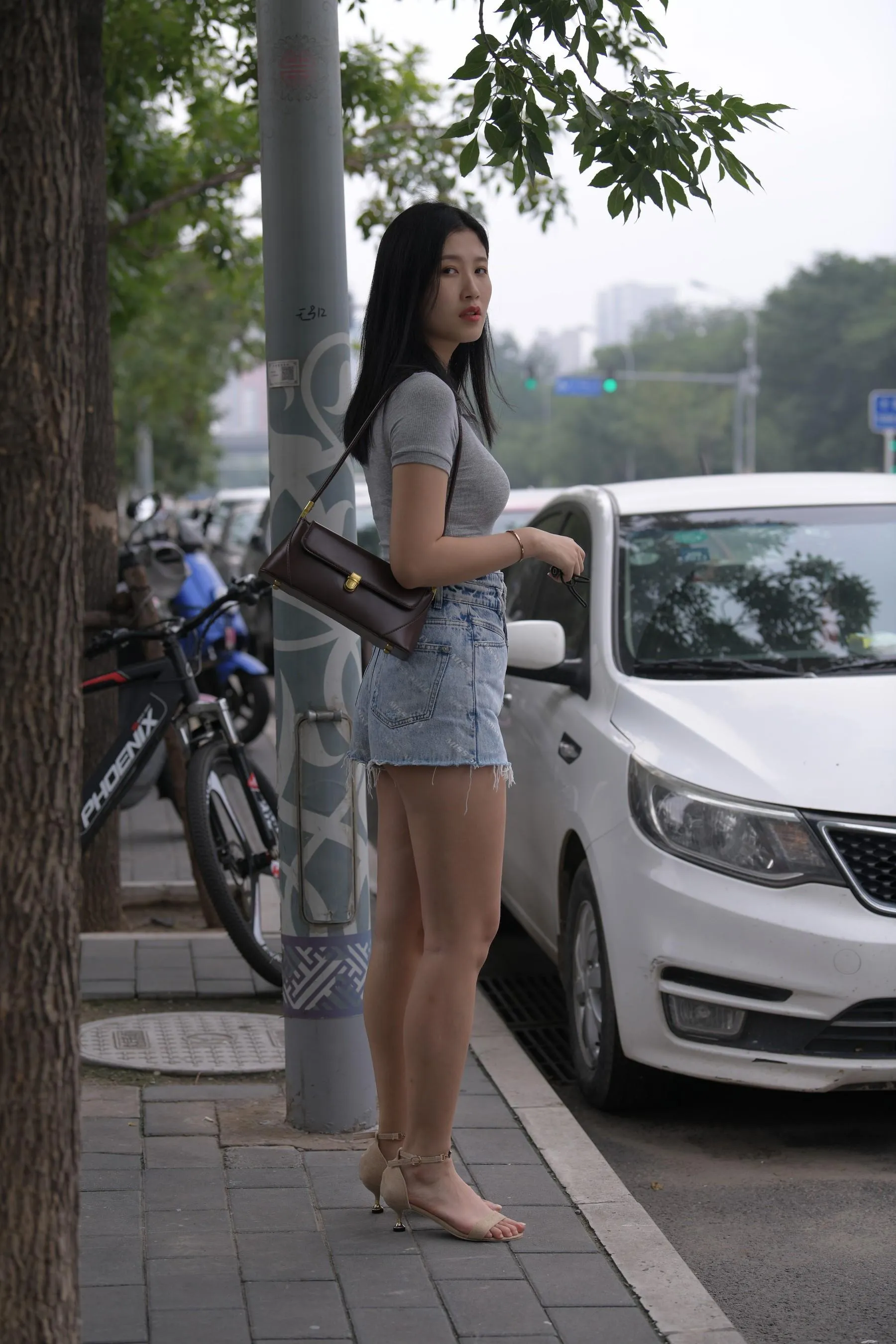 魔镜街拍 NO.169 一只麋鹿摄影-牛仔短裙美女 [235P]插图9